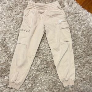 Nike Kids Beige Cargo Joggers